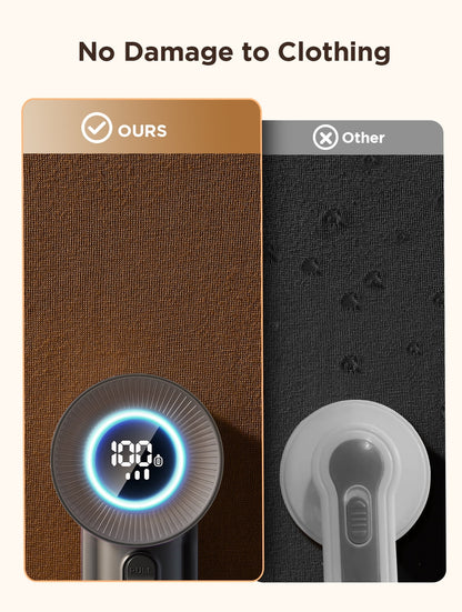 Rechargeable Fabric Shaver, 2 in 1 Electric Lint Remover with Lint Brush, Fuzz Lint Shaver, Sweater Shaver to Remove Pilling, Fabric Defuzzer for Clothes, Furniture (Black)