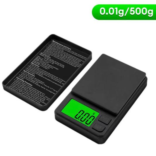 Precision Pocket Scale 1000G X 0.1G - Digital Gram Food Jewelry Ounces/Grains Scale with Backlit LCD - Mini Scale for Travel