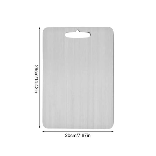 Titanium Cutting Boards for Kitchen, Stainless Steel Cutting Board, 304 Stainless Steel Double-Sided Food Grade Cutting Board